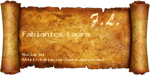 Fabianics Laura névjegykártya